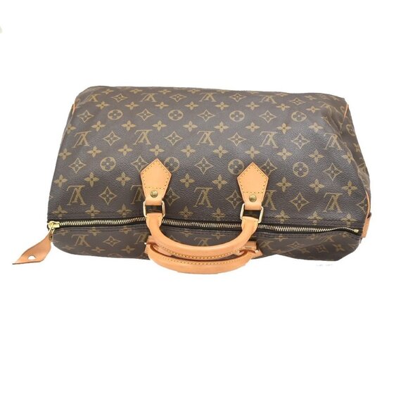 LOUIS VUITTON Speedy 40 Travel Hand Bag Monogram Leather Brown - Picture 6 of 15